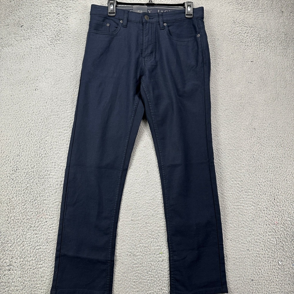 Jachs New York Jeans Straight Mens 30X29 Blue Stretch Performance 5 Pocket NEW